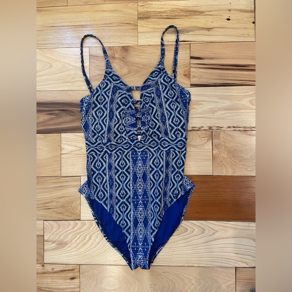 La Blanca One Piece Swimsuit with Tribal Design